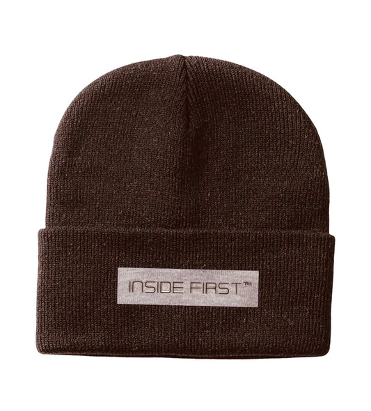 Inside First Beanie | BROWN